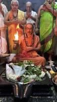 H.H. Shrimat Sadyojat Shankarashram  Swamiji's  visit to  Shri Mahabaleshwar Temple - Gokarna (21st June 2023)